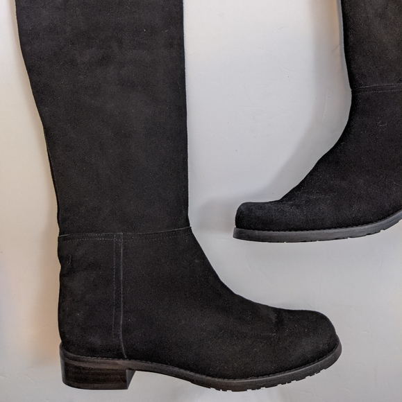 Stuart Weitzman Hilo Suede Over the Knee Boot Size 7 Black - Picture 6 of 12